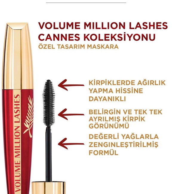 Volume Million Lashes Maskara Cannes Koleksiyonu Özel Tasarım 3600523905867