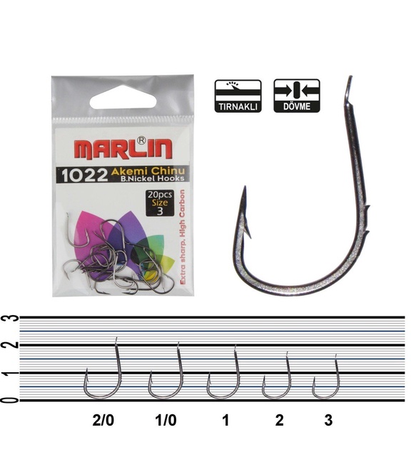 Marlin 1022 Akemi HC BN İğne No:1/0 (20Pcs)