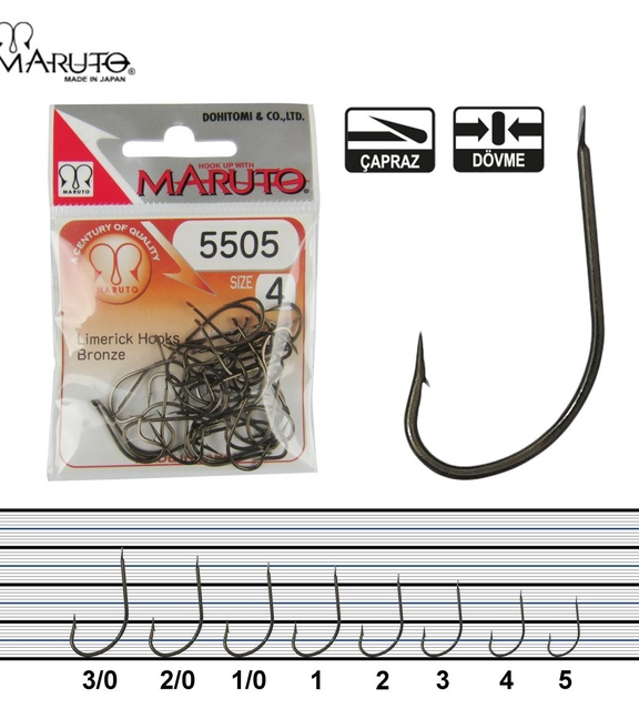 Maruto 5505 Bronz Olta İğnesi No:4 (42Pcs)