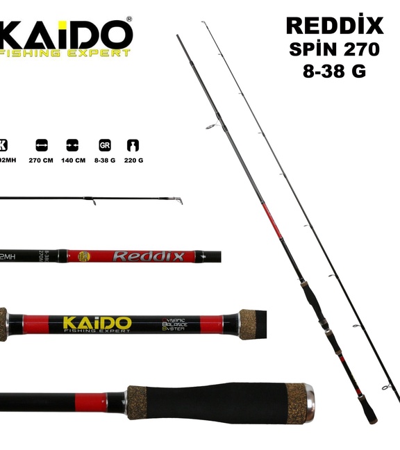 Kaido Reddix 270 Spin Kamışı 8-38 Gr
