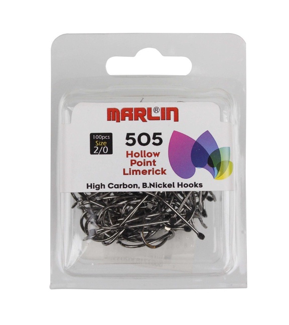 Marlin 505 Siyah Nikel Olta İğnesi No:2/0 (100Pcs)