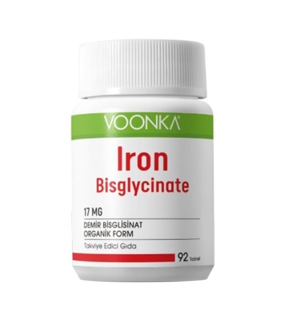 Voonka Iron Bisglycinate 92 Kapsül