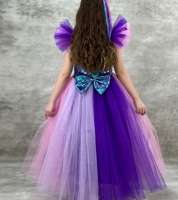 Deniz Kızı Party Balo Kostümü Kız Çocuk Elbisesi ABY885