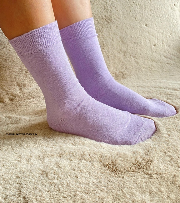 6'lı Soft Renkler Pamuklu Kadın Çorap / LES MINORIA