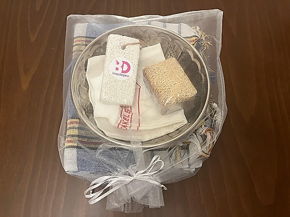 Metal Taslı Hamam Seti 5'li