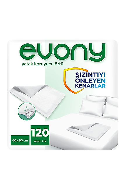 Evony Yatak Koruyucu Örtü (60x90 cm) 30'lu (120 Adet)