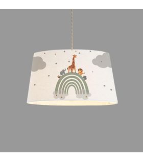 Minibabyroom Gökkuşağı va Orman Hayvanları Temalı Çocuk Odası Sarkıt Avize