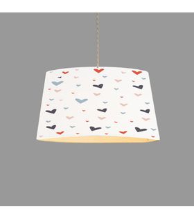Minibabyroom Seksek ve Renkli Kalplar Temalı Çocuk Odası Sarkıt Avize