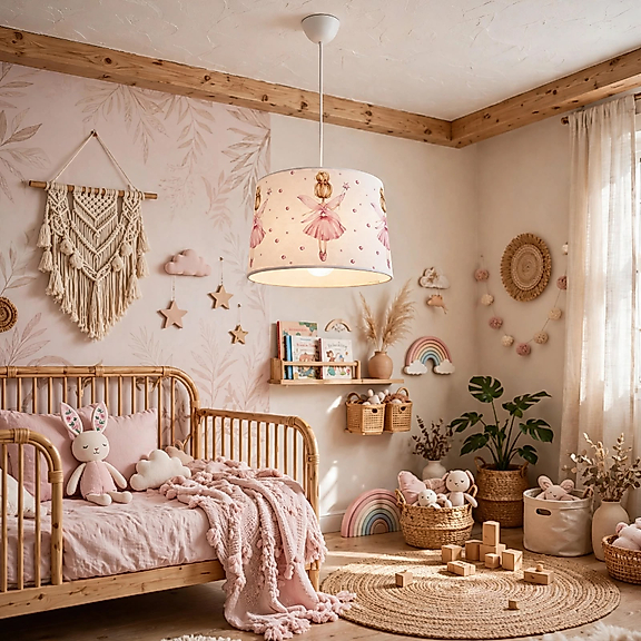 Minibabyroom Peri Kızı Temalı Çocuk Odası Sarkıt Avize