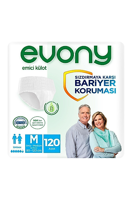 Evony Emici Külot Orta Boy(M) 30'lu (120 Adet)