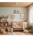 Minibabyroom Beyaz Yıldızlı Fil Temalı Çocuk Odası Sarkıt Avize