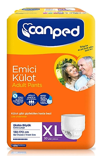 Canped Emici Külot Hasta Bezi Xlarge 30'lu