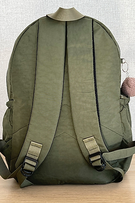 Nemo Bags HAKİ Sırt, Okul, 14 İnç Laptop, Seyahat Çantası Amigurumi Ayıcık Anahtarlık Hediyeli
