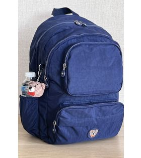 Nemo Bags LACİVERT Sırt, Okul, 14 İnç Laptop, Seyahat Çantası Amigurumi Ayıcık Anahtarlık Hediyeli
