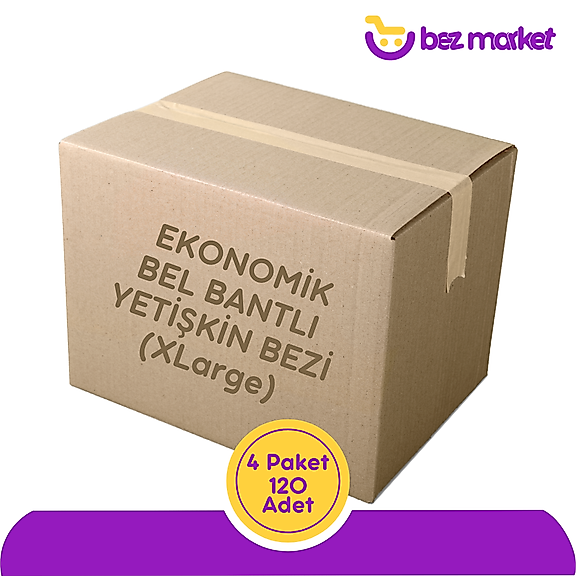 Bez Market Ekonomik Belbantlı Hasta Bezi Extra Büyük (XL) 120 Adet