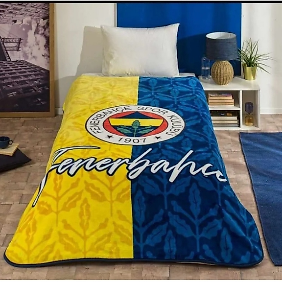 Taç Fenerbahçe Klasik Tek Kişilik Battaniye