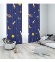 Minibabyrooms Uzay ve Seksek Temalı Fon Perde