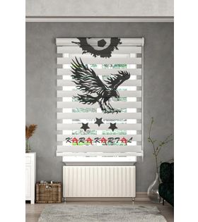Minibabyrooms Karakartal Desenli Zebra Perde