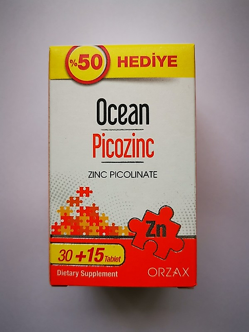 Ocean Picozinc 30 Tablet + 15 Tablet Hediye