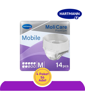 Hartmann MoliCare Premium Mobile Emici Külot 8 Damla Mor Paket (Medium) 14'lü (4 Paket)