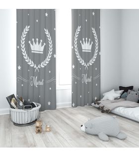 Minibabyrooms Kral Tacı ve Yıldızlar Temalı Fon Perde