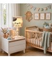 Minibabyrooms Kedicik Desenli Ahşap Oyma Ayak Abajur