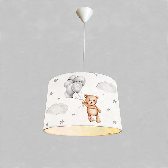 Minibabyroom Balonlu Ayıcık Temalı Çocuk Odası Sarkıt Avize