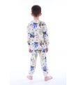 32216 Kepçe Desen Erkek Çocuk Pijama Takımı