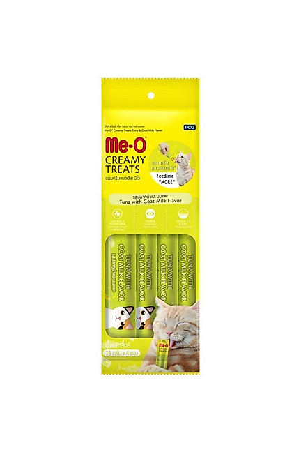 Meo Ton Balığı Ve Keçi Sütlü Krema Kedi Ödülü 4x15 gr