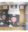 Minibabyrooms Pembe Uçan Balon Temalı Nevresim Takımı