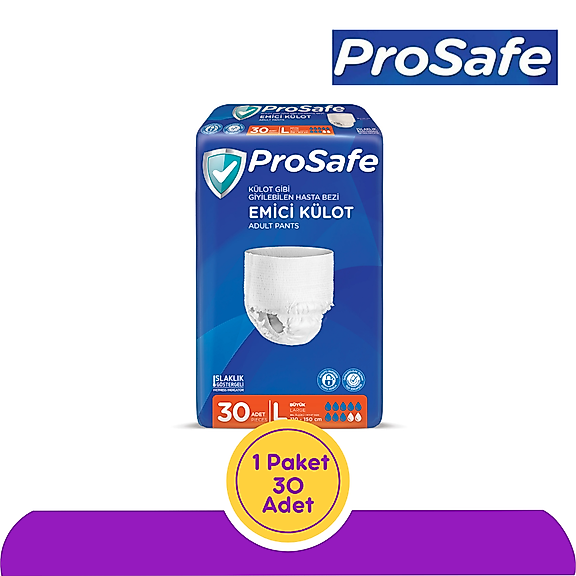 Prosafe Emici Külot Büyük (L) 30 Adet