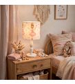 Minibabyrooms Peri Kızı Desenli Ahşap Oyma Ayak Abajur