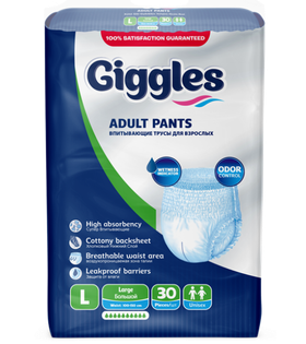 Giggles Emici Külot Jumbo Large 30’lu | Konforlu & Güvenli