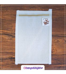 Develi Kalın Banyo & Hamam Kesesi Sarı Simli