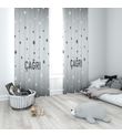 Minibabyrooms Gri Yıldızlar Temalı Fon Perde