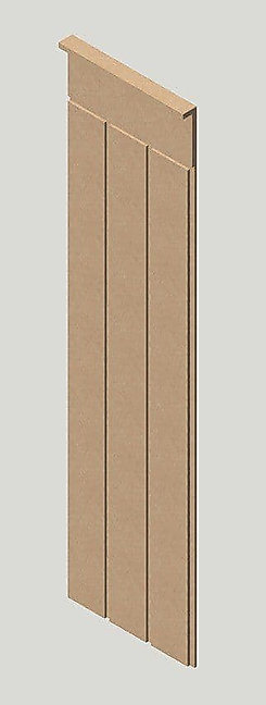 27 cm Genişlik x 105 cm Ham mdf Duvar paneli ( 10 mm kalınlık )