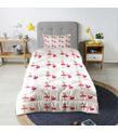 Minibabyrooms Pembe Balerin Kız ve Kuğu Desenli Kapitone Yorgan