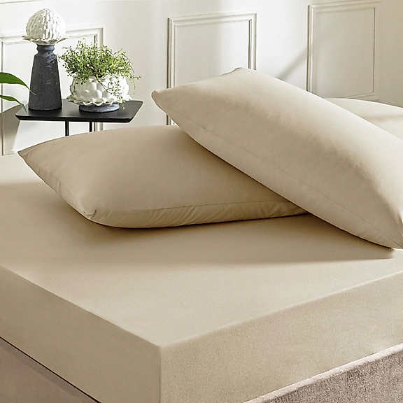 Taç Color Dreams Ranforce Tek Kişilik Fitted Çarşaf Seti Vizon