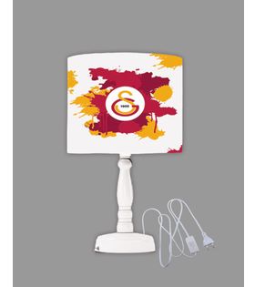Minibabyrooms Galatasaray 2 Desenli Ahşap Oyma Ayak Abajur