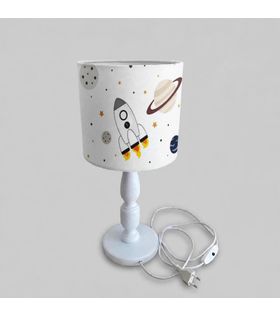 Minibabyrooms Uzay ve Gezegenler Ahşap Oyma Ayak Abajur
