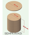 SEHPA AYAĞI BOHEM TARZI BOYANABİLİR HAM MDF ( sadece ayak )