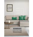 PerdeYap Kadife Dokulu Koyu Yeşil Renk Ada Serisi Runner 40 x 140 cm