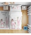 Minibabyrooms Unicorn ve Balerin Bulut Temalı Nevresim Takımı