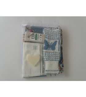 Klasik Peştemalli Hamam Seti 5'li(Tül kese içinde)