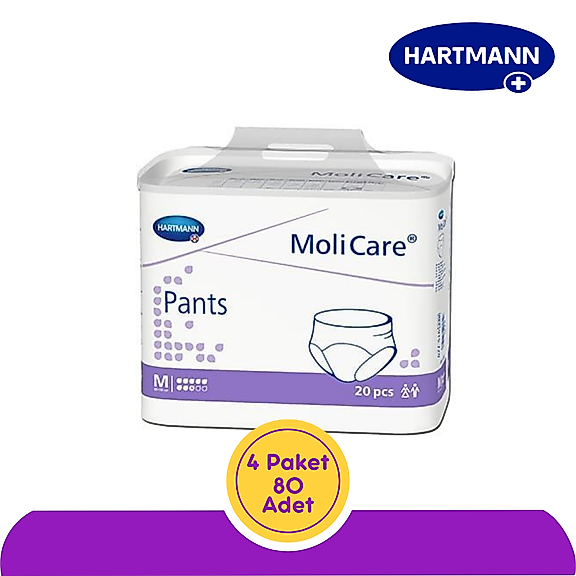 Hartmann MoliCare Pants Emici Külot 8 Damla Mor Paket (Medium) 20'li (4 Paket)