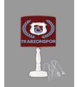 Minibabyrooms Trabzonspor Desenli Ahşap Oyma Ayak Abajur