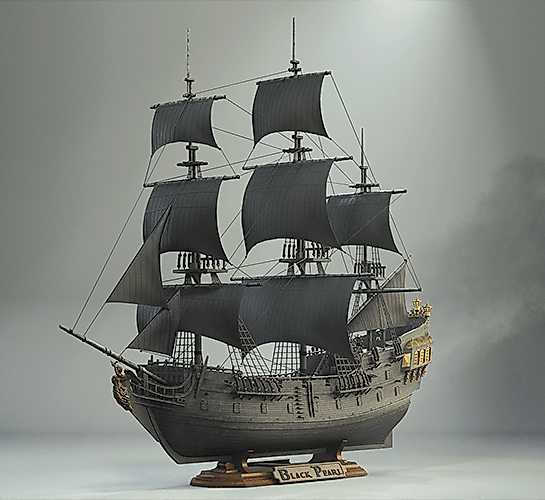 Black Pearl 3D Printing Model