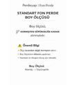 PerdeYap Bordo Ada Fon Perde Tek Kanat 1/3 Sık Pile