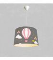 Minibabyroom Pembe Uçan Balon Temalı Çocuk Odası Sarkıt Avize