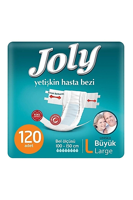 Joly Belbantlı Hasta Bezi Large (Büyük Boy) 120 Adet